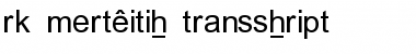 Download RK Meroitic Transscript Font Download RK Meroitic Transscript Font