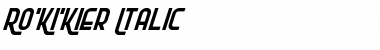Download Ro'Ki'Kier Italic Font Download Ro'Ki'Kier Italic Font