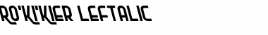 Download Ro'Ki'Kier Leftalic Font Download Ro'Ki'Kier Leftalic Font