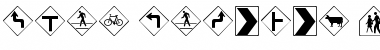 Download Road Warning Sign Font Download Road Warning Sign Font