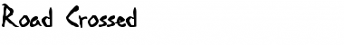 Download Road-Crossed Font Download Road-Crossed Font