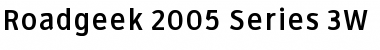 Download Roadgeek 2005 Series 3W Font Download Roadgeek 2005 Series 3W Font