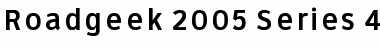 Download Roadgeek 2005 Series 4W Font Download Roadgeek 2005 Series 4W Font