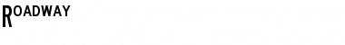 Download Roadway Font Download Roadway Font