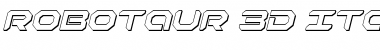 Download Robotaur 3D Italic Font Download Robotaur 3D Italic Font