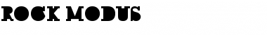 Download ROCK MODUS Font Download ROCK MODUS Font