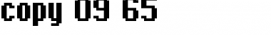 Download copy 09_65 Font Download copy 09_65 Font