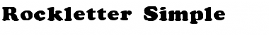 Download Rockletter Simple Font Download Rockletter Simple Font
