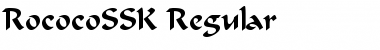 Download RococoSSK Font Download RococoSSK Font