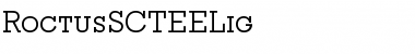 Download RoctusSCTEELig Font Download RoctusSCTEELig Font