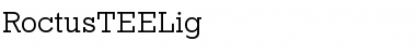 Download RoctusTEELig Font Download RoctusTEELig Font