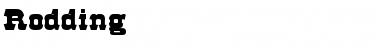 Download Rodding Font Download Rodding Font