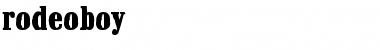 Download Rodeoboy Font Download Rodeoboy Font