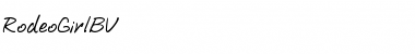 Download RodeoGirlBV Font Download RodeoGirlBV Font
