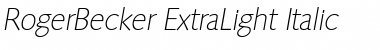 Download RogerBecker-ExtraLight Font Download RogerBecker-ExtraLight Font