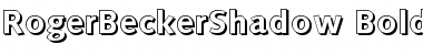 Download RogerBeckerShadow Font Download RogerBeckerShadow Font