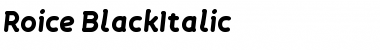 Download Roice-BlackItalic Font Download Roice-BlackItalic Font