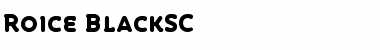 Download Roice-BlackSC Font Download Roice-BlackSC Font