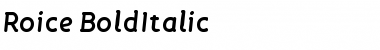 Download Roice-BoldItalic Font Download Roice-BoldItalic Font