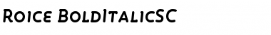 Download Roice-BoldItalicSC Font Download Roice-BoldItalicSC Font