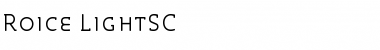 Download Roice-LightSC Font Download Roice-LightSC Font