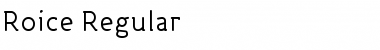 Download Roice-Regular Font Download Roice-Regular Font