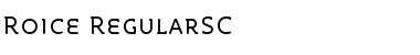 Download Roice-RegularSC Font Download Roice-RegularSC Font