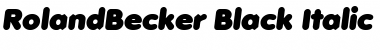 Download RolandBecker-Black Font Download RolandBecker-Black Font
