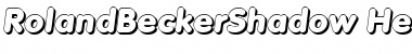 Download RolandBeckerShadow-Heavy Font Download RolandBeckerShadow-Heavy Font