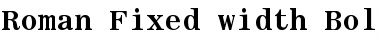 Download Roman Fixed-width Font Download Roman Fixed-width Font