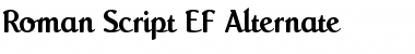 Download Roman Script EF Alternate Font Download Roman Script EF Alternate Font