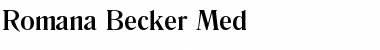 Download Romana Becker Med Font Download Romana Becker Med Font