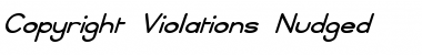 Download Copyright Violations Nudged Font Download Copyright Violations Nudged Font