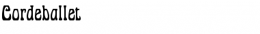 Download Cordeballet Font Download Cordeballet Font