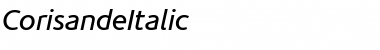 Download CorisandeItalic Font Download CorisandeItalic Font