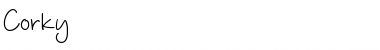 Download Corky Font Download Corky Font