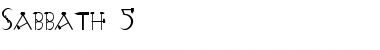 Download Sabbath 5 Font Download Sabbath 5 Font