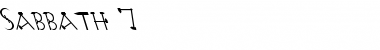 Download Sabbath 7 Font Download Sabbath 7 Font