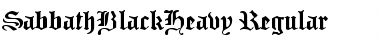 Download SabbathBlackHeavy Font Download SabbathBlackHeavy Font
