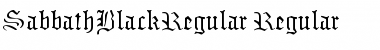 Download SabbathBlackRegular Font Download SabbathBlackRegular Font