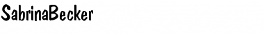Download SabrinaBecker Font Download SabrinaBecker Font
