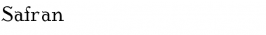 Download Safran Font Download Safran Font
