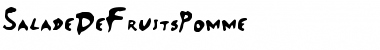 Download SaladeDeFruitsPomme Font Download SaladeDeFruitsPomme Font