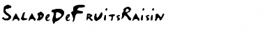 Download SaladeDeFruitsRaisin Font Download SaladeDeFruitsRaisin Font