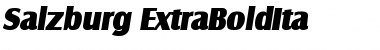 Download Salzburg-ExtraBoldIta Font Download Salzburg-ExtraBoldIta Font