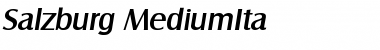 Download Salzburg-MediumIta Font Download Salzburg-MediumIta Font