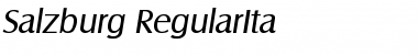 Download Salzburg-RegularIta Font Download Salzburg-RegularIta Font