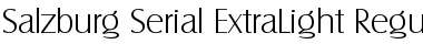 Download Salzburg-Serial-ExtraLight Font Download Salzburg-Serial-ExtraLight Font