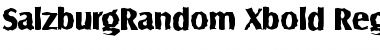Download SalzburgRandom-Xbold Font Download SalzburgRandom-Xbold Font