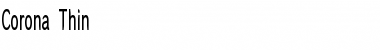 Download Corona Thin Font Download Corona Thin Font